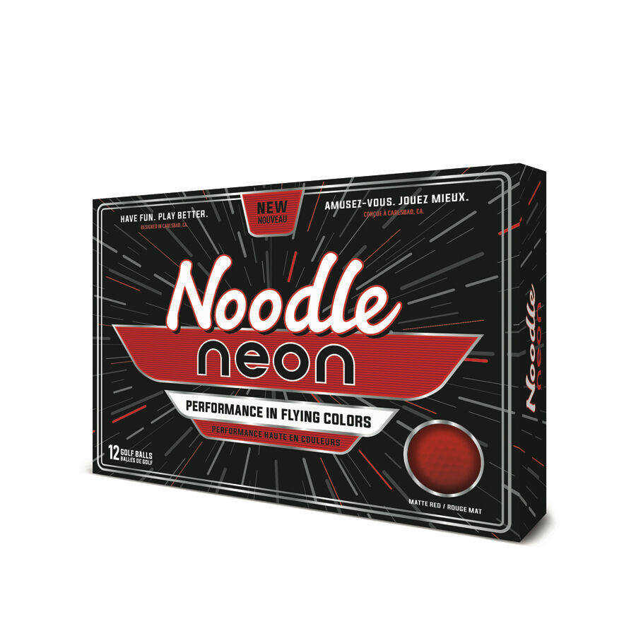 Noodle Golf Balls Neon Matte Red Taylormade Golf Taylormade