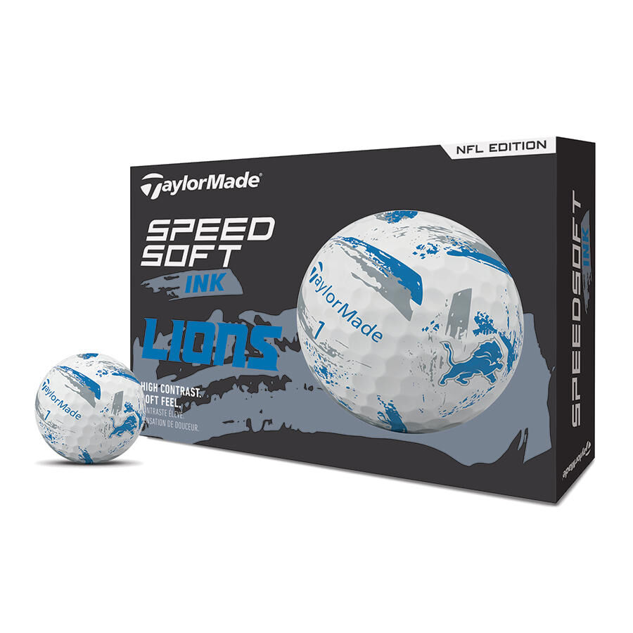 Detroit Lions SpeedSoft Ink Golf Balls | TaylorMade