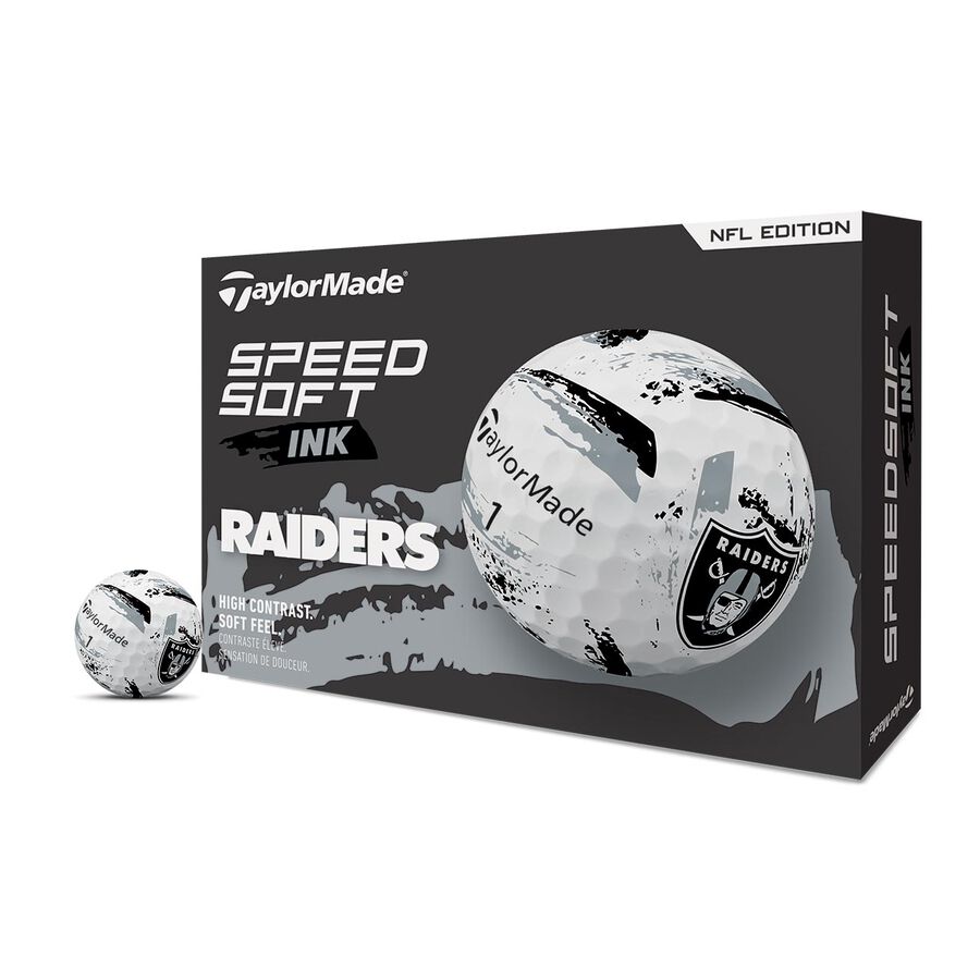Las Vegas Raiders SpeedSoft Ink Golf Balls | TaylorMade