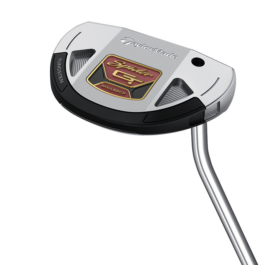 New TaylorMade Golf Spider GT Rollback Silver/Black Single Bend Putter 3