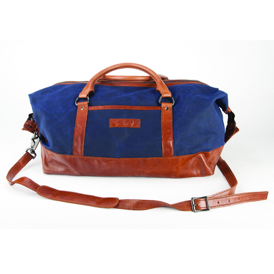 Waxed Canvas and Leather Duffle Bag