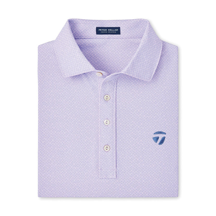 TaylorMade Peter Millar Beelman Performance Jersey Polo Violet