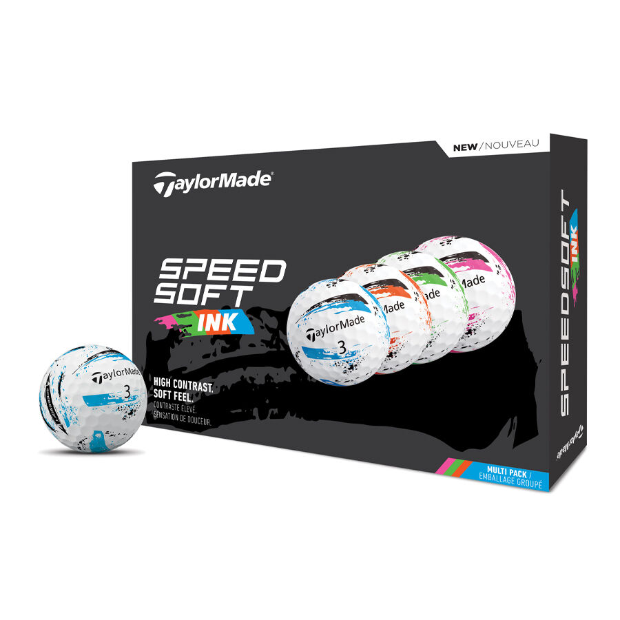 Taylormade SpeedSoft Ink Golf Balls - Multi Taylormade SpeedSoft Ink Golf Balls - Multi