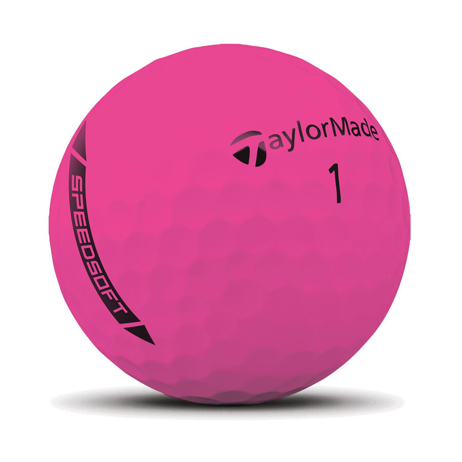 TaylorMade SPEED SOFT INK ピンク4ダース TaylorMade Men's SpeedSoft Ink Golf Balls - Pink, Standard
