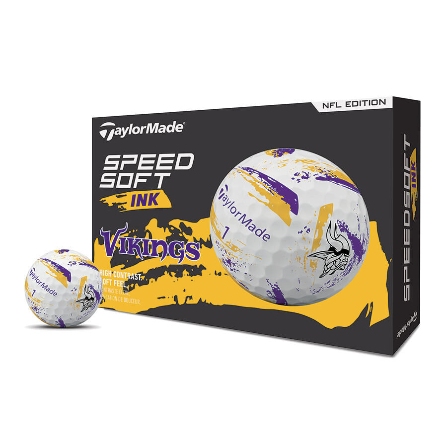 Minnesota Vikings SpeedSoft Ink Golf Balls | TaylorMade