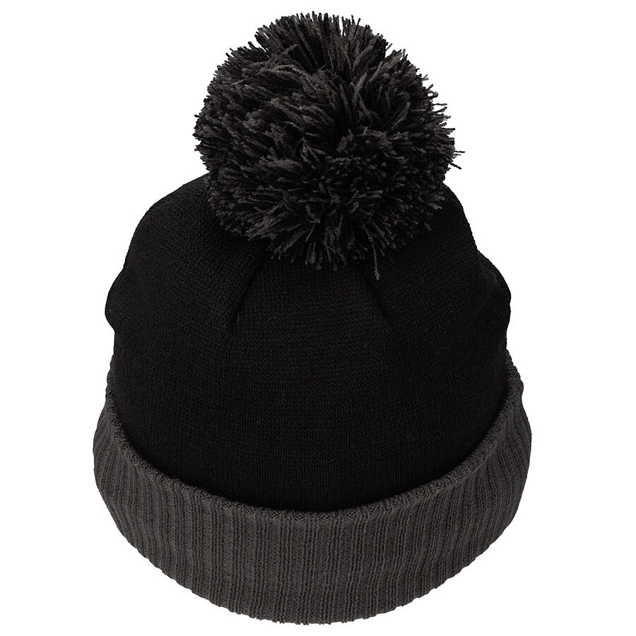 Stuburt Men's Haze Bobble Beanie Hat - Midnight Marl, One Size, Thermal Fleece Lined
