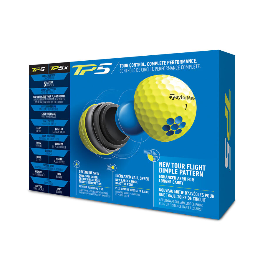TP5 Yellow Golf Balls, image size:900x900