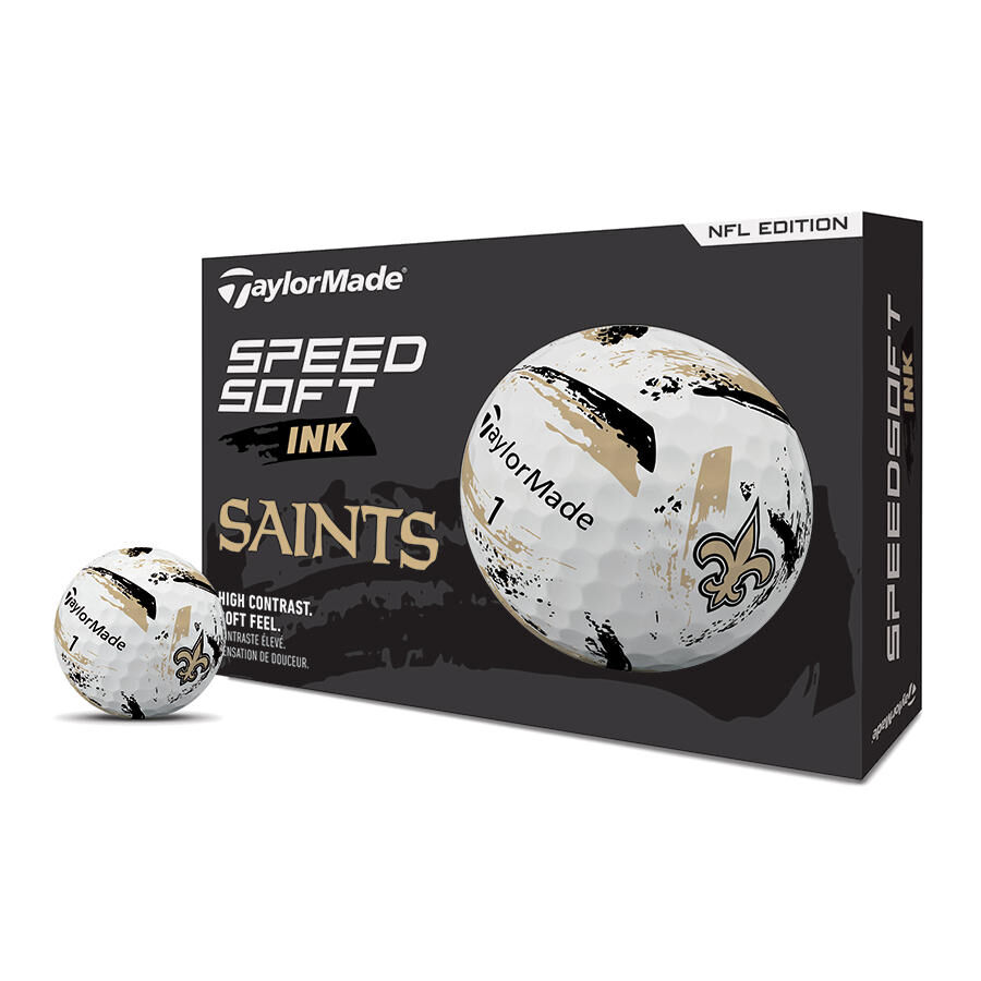 New Orleans Saints SpeedSoft Ink Golf Balls | TaylorMade