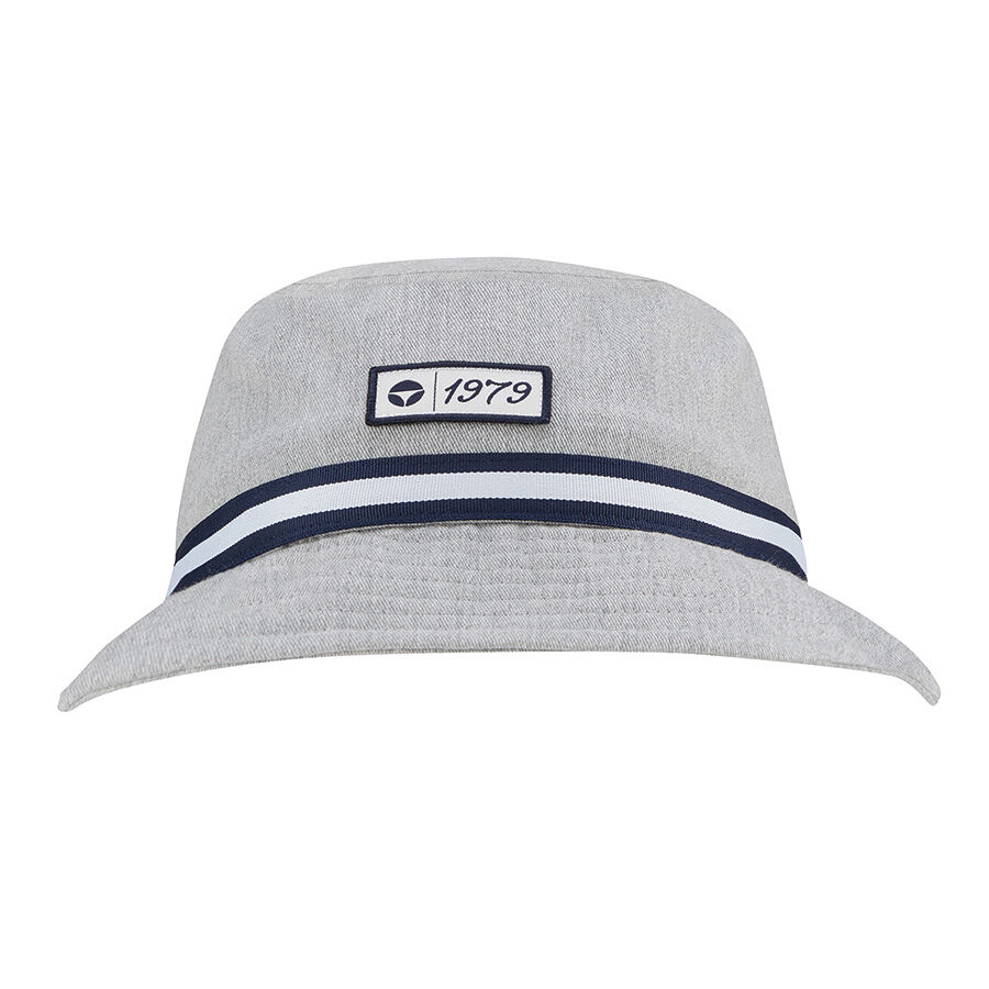 TaylorMade Storm Bucket Couvre-chef noir pour homme, Noir/blanc, Petit / Moyen