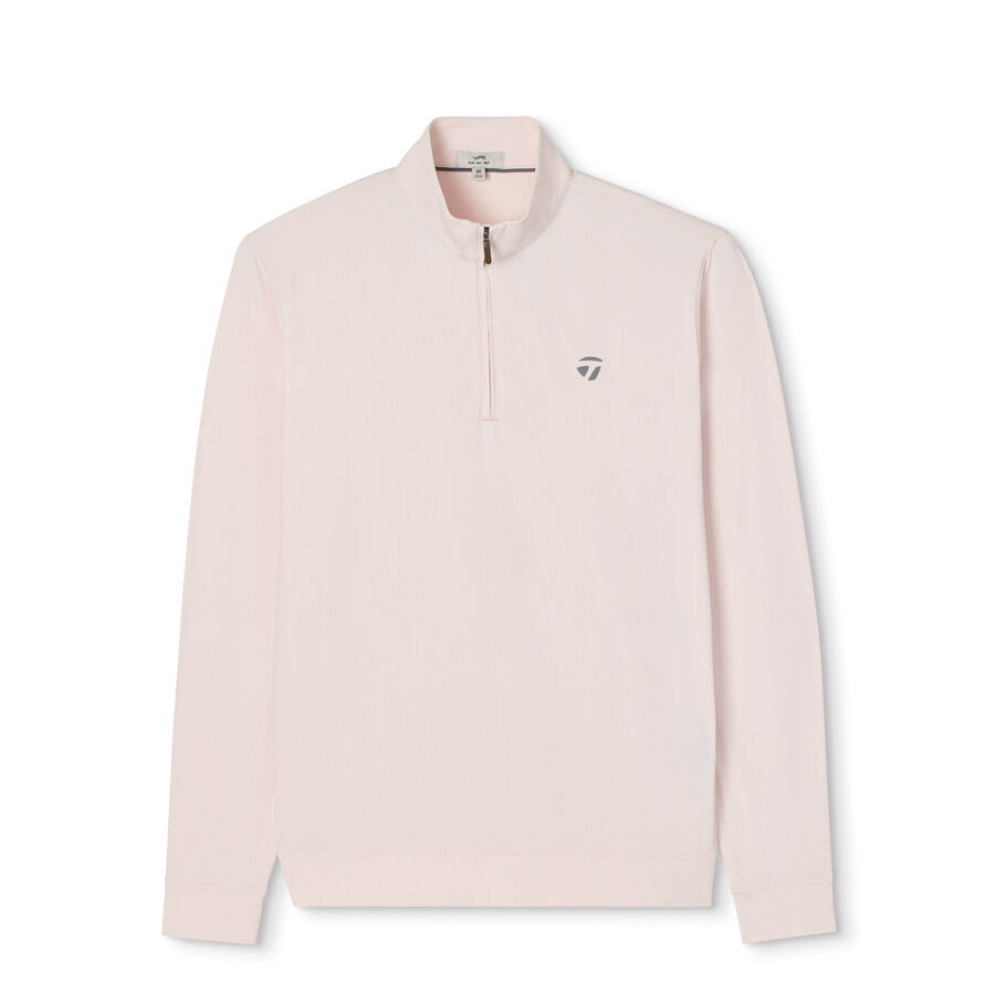 TAYLORMADE ピンク総柄モノグラム長袖 All Seasons Magnolia Quarter-Zip | TaylorMade