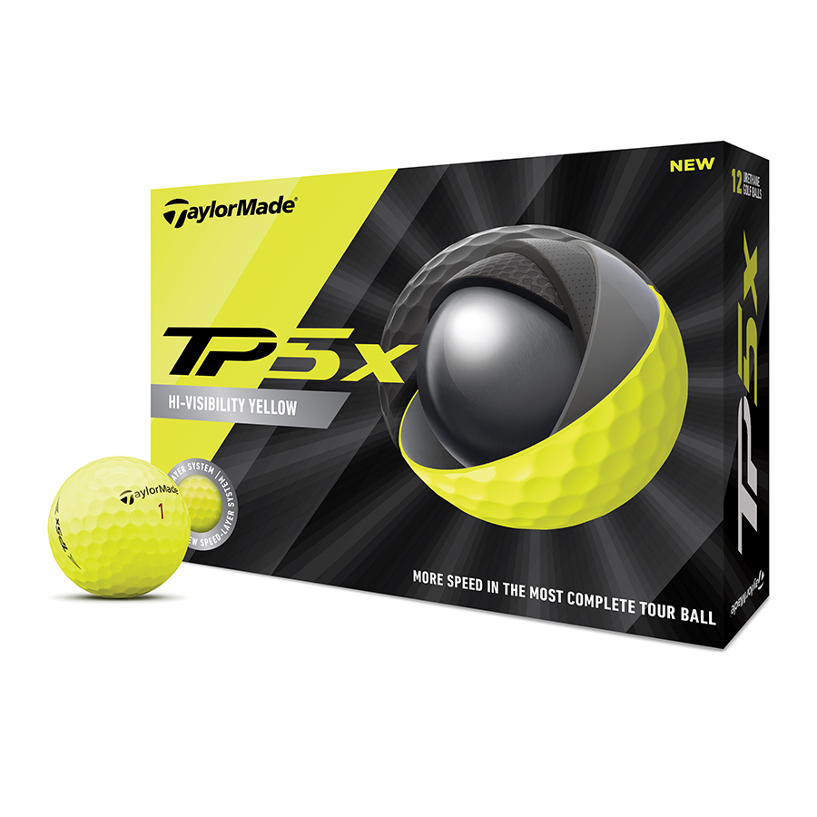 TP5x Yellow Golf Balls TaylorMade Golf