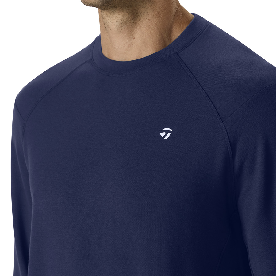TaylorMade ネイビー ジップアップセーター Cold Morning Crew | TaylorMade